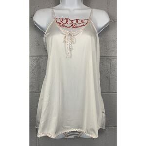 V Nylon Camisole & Panty Set Lg Sweet Dreams Embroidered Undercover Wear